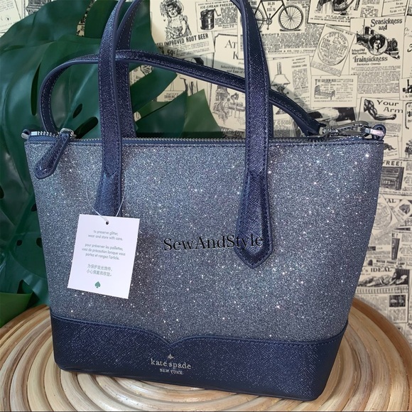 NWT Kate Spade Lola Glitter Satchel Crossbody bag - Picture 9 of 9